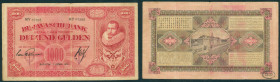Dutch Indies - 1000 Gulden 7 april 1926 J.P. Coen (P. 77a / PLNI22.9a2 / Mev. 139a / H-134a / ON 244a) - sign. Van Rossem horizontally - 2x 10 mm. tea...