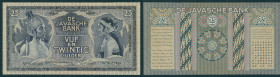 Dutch Indies - 25 Gulden Proofseries Type 1933 Javanese dancers, date 32-9-36 (P. -, cf. P. 80 / H. -, cf. H-137 / ON. - cf. ON 267 / PLNI-, cf. PLNI2...
