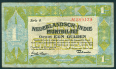 Dutch Indies - 1 Gulden 1.1.1920 Muntbiljet (P. 103 / Mev. 163a / H-124a) - F/ZF