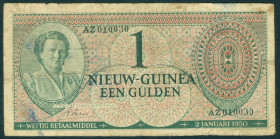 Nederlands Nieuw Guinea - 1 Gulden 1950 Juliana (P.4a / Mev. 300 / PLNG1.1) - F