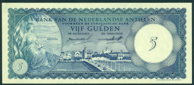 Nederlandse Antillen - 5 Gulden 2.1.1962 Willemstad (P. 1b / PLNA16.1b) - UNC
