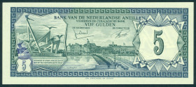 Nederlandse Antillen - 5 Gulden 1.6.1972 Willemstad (P. 8b / PLNA17.1b3) - UNC