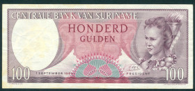 Suriname - 100 Gulden 1.9.1963 (P. 123 / PLS16.4b5) - a.VF