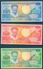 Suriname - Anton de Kom series; 5-10-25-100-250-500 gulden 1988. (P.130-131-132-133-134-135a / PLS 20.1b-20.2b-20.3b-20.4b-20.5a-20.6b) UNC. Total 6 p...