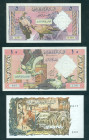 Algeria - 5, 10 Dinars 1.1.1964, 100 Dinars 1.11.1970 (P. 122a, 123a, 128a) - XF/UNC, VF/XF pressed, UNC
