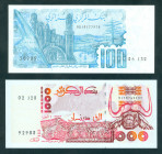 Algeria - 100 Dinars 08.06.1982, 1000 Dinars 21.05.1992 (P. 134, 140) - UNC