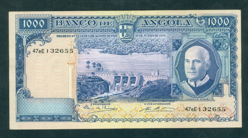 Angola - 1000 Escudos 10.06.1970 (P. 98) - good VF, pressed