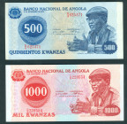 Angola - 500, 1000 Kwanzas 1979 (P. 116, 117a) - XF, UNC