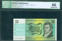 Australia - 2 Dollar ND (1967) John MacArthur + sheep (P. 38b) - sign. Coombs/Randall - ICG Choice UNC 66