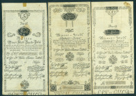 Austria - Wiener Stadt Banco - 1, 2, 5, 10 + 25 Gulden 1.1.1800 (P. A29a-A33a) - tape / (glue)stains on back - VF - Total 5 pcs.