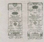 Austria - Wiener Stadt Banco - Sheet 'Formulare' of 1 + 2 Gulden 1.1.1800 (P. A29b-A30b) - uniface - XF
