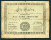 Austria - 1 Gulden 1.5.1848 (P. A79) - small tears - VG