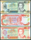 Belize - 5 Dollars 1989, 5-10 Dollars 1990 (P. 47b, 53b, 54a) - UNC