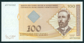 Bosnia-Herzegovina - 100 Convertible Maraka 2002 P. Kocic (P. 70b) - UNC