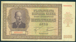 Bulgaria - 5000 Leva 1942 King Boris III (P. 62) - a.VF