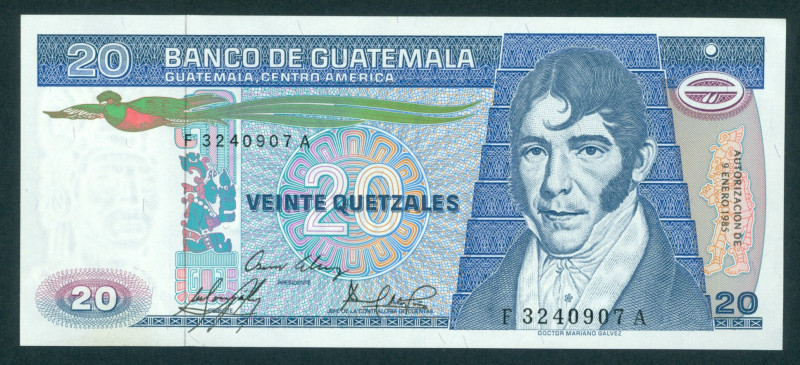 Guatemala - 20 Quetzales 9.1.1985 (P. 69) - UNC