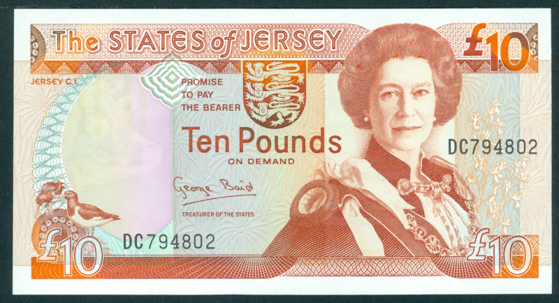 Jersey - 10 Pounds ND (1993) Queen Elizabeth II (P. 22) - UNC