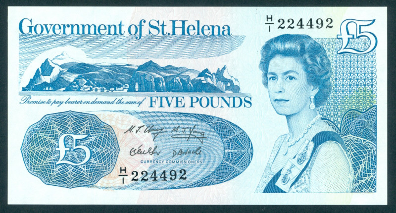 Saint Helena - 5 Pounds ND (1998) Elizabeth II (P. 11a) - sign. 5 - UNC