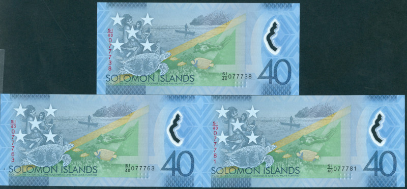 Solomon Islands - 40 Dollars 2018 Polymer (P. 37) - commemorative 40 years of in...