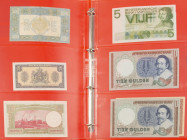 Nederland - Small lot banknotes Netherlands including 2.5 Gulden zilverbon 1923, 10 Gulden 1945 Staatsmijnen, 25 Gulden 1949 Salomo, etc.