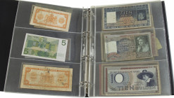 Nederland - Album banknotes NL including 10 Gulden 1943, 25 Gulden 1944, 100 Gulden 1953, etc.