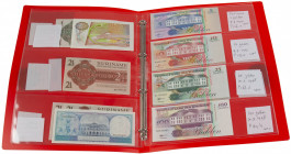 Overzeese Gebiedsdelen - Small collection banknotes Surinam including 2½ Gulden 1961 + 1967 - Total ca. 13 pcs.