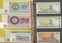 Afrika - Album banknotes Afrika including Zaire, Zambia + Zimbabwe including many stamps on 5 and 10 Zaires 1974-1977 - all described with Pick catalo...
