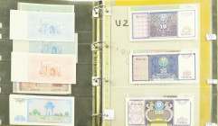 Azië / Asia - Album banknotes Uzbekistan including Ruble control coupon issue 1993 - Total 29 pcs.