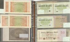 Duitsland - Album banknotes Germany/DDR 1906-1985 all described with Pick catalog numbers/value - Total 71 pcs. most XF-UNC
