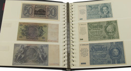 Duitsland - Album banknotes Germany + Hungary 1922-1945 including Deutsche Wehrmacht