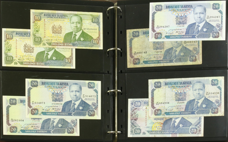 Kenia - Album collection banknotes Kenya 1969-2010 - Total ca. 114 pcs.