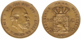 Nederland - Gouden Tientjes 1875 - 1933 - 10 Gulden 1875 - Gold - VF