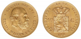 Nederland - Gouden Tientjes 1875 - 1933 - 10 Gulden 1875 - Gold - XF