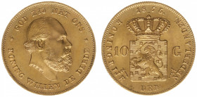 Nederland - Gouden Tientjes 1875 - 1933 - 10 Gulden 1875 - Gold - XF/UNC