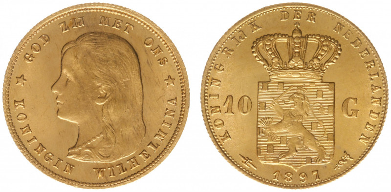 Nederland - Gouden Tientjes 1875 - 1933 - 10 Gulden 1875 - Gold - XF/UNC