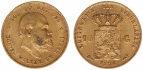 Nederland - Gouden Tientjes 1875 - 1933 - 10 Gulden 1876 - Gold - VF/XF