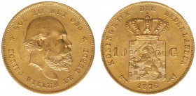 Nederland - Gouden Tientjes 1875 - 1933 - 10 Gulden 1876 - Gold - XF