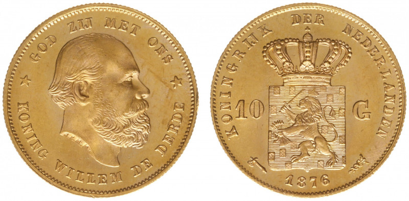 Nederland - Gouden Tientjes 1875 - 1933 - 10 Gulden 1876 - Gold - XF/UNC