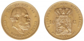 Nederland - Gouden Tientjes 1875 - 1933 - 10 Gulden 1877 - Gold - XF+