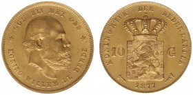 Nederland - Gouden Tientjes 1875 - 1933 - 10 Gulden 1877 - Gold - XF/UNC