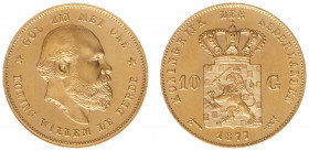 Nederland - Gouden Tientjes 1875 - 1933 - 10 Gulden 1877 - Gold - XF/UNC