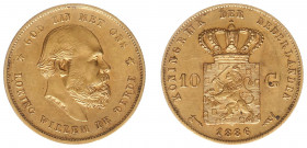 Nederland - Gouden Tientjes 1875 - 1933 - 10 Gulden 1885 - Gold - VF