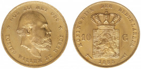 Nederland - Gouden Tientjes 1875 - 1933 - 10 Gulden 1885 - Gold - XF