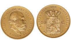 Nederland - Gouden Tientjes 1875 - 1933 - 10 Gulden 1885 - Gold - XF/UNC