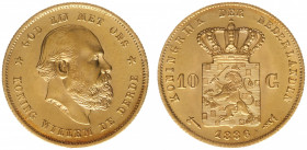 Nederland - Gouden Tientjes 1875 - 1933 - 10 Gulden 1886 - Gold - a.UNC