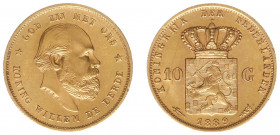 Nederland - Gouden Tientjes 1875 - 1933 - 10 Gulden 1889 - Gold - VF