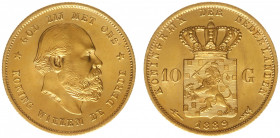 Nederland - Gouden Tientjes 1875 - 1933 - 10 Gulden 1889 - Gold - XF/UNC