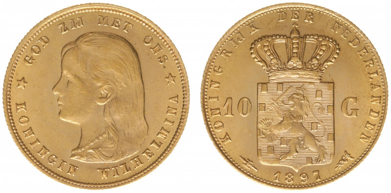 Nederland - Gouden Tientjes 1875 - 1933 - 10 Gulden 1897 - Gold - a.XF