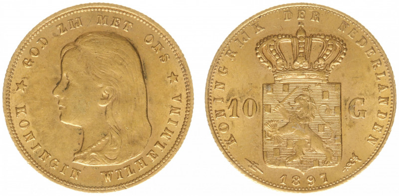 Nederland - Gouden Tientjes 1875 - 1933 - 10 Gulden 1897 - Gold - XF