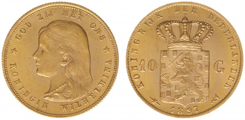 Nederland - Gouden Tientjes 1875 - 1933 - 10 Gulden 1897 - Gold - XF